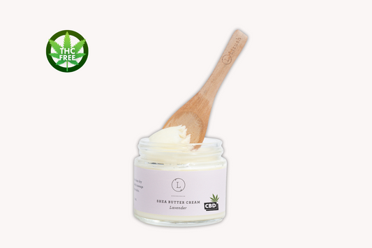 Lavender CBD Shea Butter Body Cream- Deep Hydration & Relaxation (THC-free)